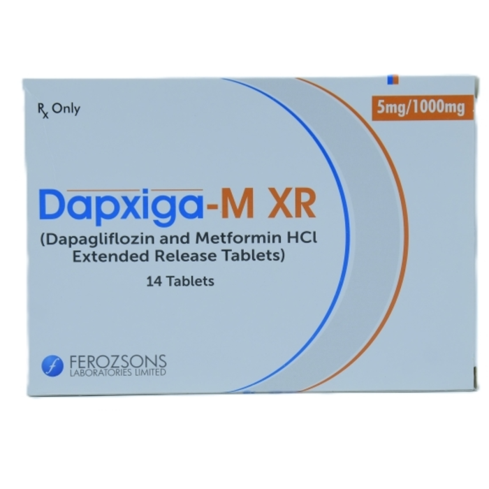 Dapxiga Mxr 5mg 1000mg Tab 14s