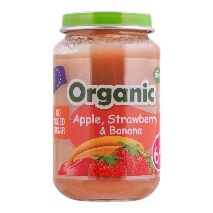 Deva Organic Apple, Strawberry & Banana 6+