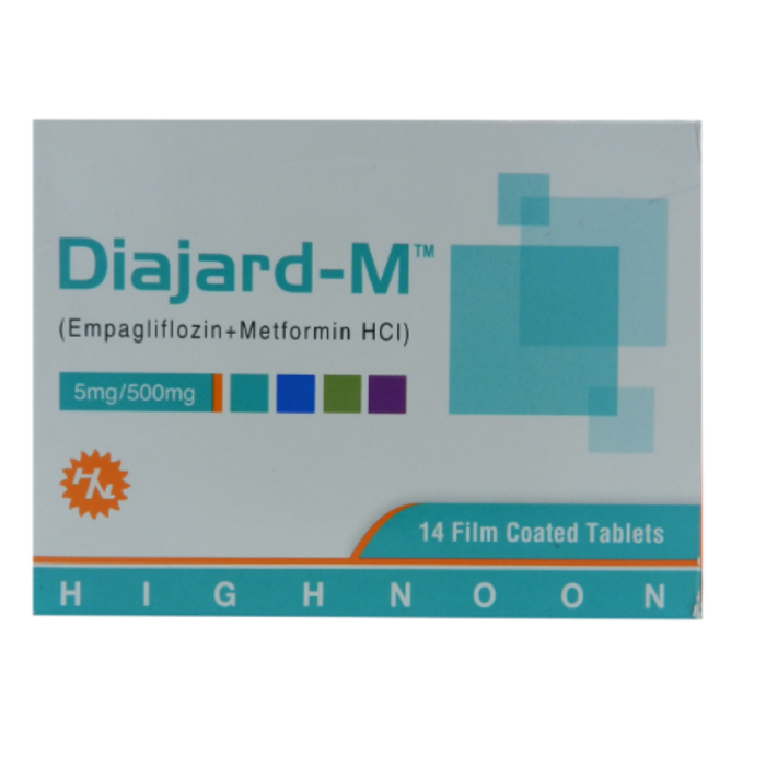 Diajard M 5mg 500mg Tablets