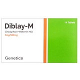 Diblay m 5mg/500mg tab 14s
