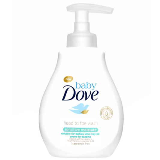 Dove Uk Baby Head To Toe Wash 200ml Sensitive Moisture