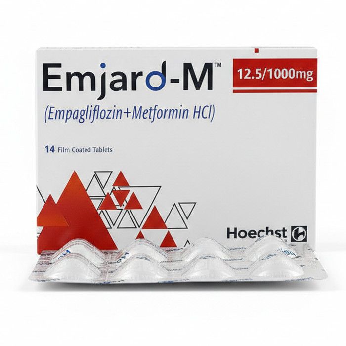 Emjard m tab 12.5/1000mg 14s