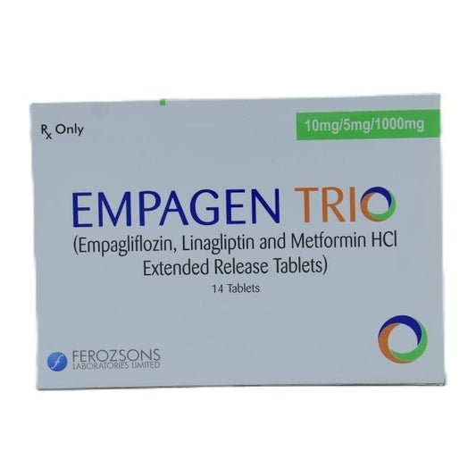 Empagen Trio 10mg 5mg 1000mg Tablets - 14 Pack
