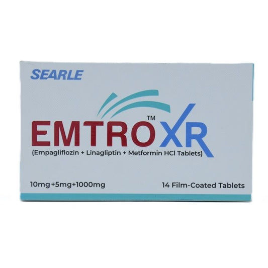 Emtro Xr 10mg 5mg 1000mg Tab - 14 Pack