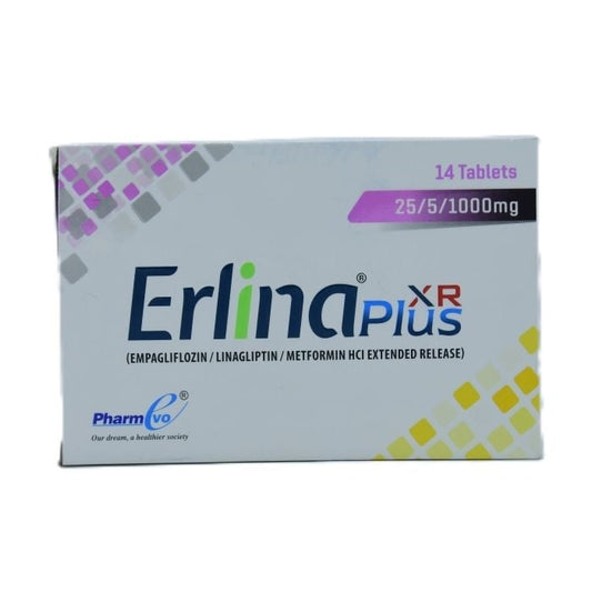 Erlina Plus Xr 25 5 1000mg Tablets - 14 Pack