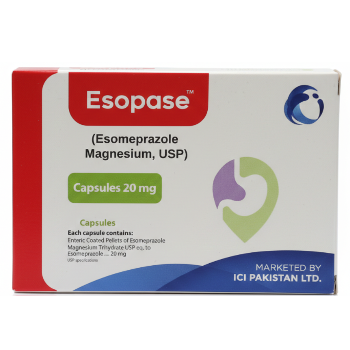 Esopase 20mg Capsules 24s
