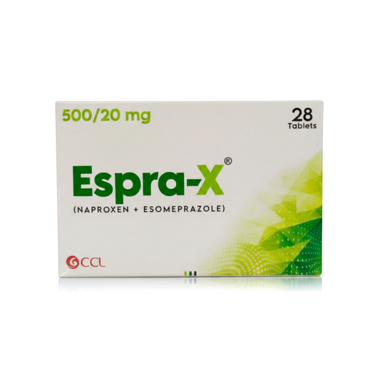 Espra x tab 500/20mg 28s