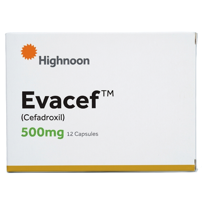 Evacef 500mg cap 12s