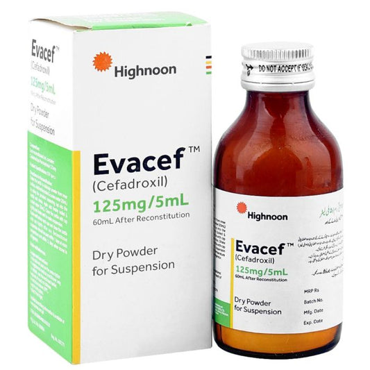 Evacef susp 125mg/5ml 60ml
