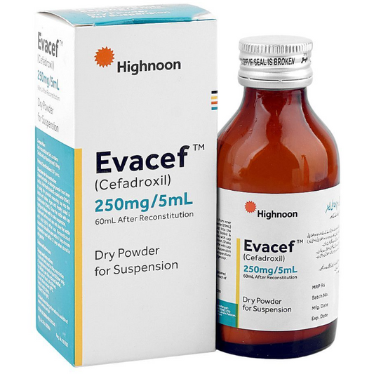 Evacef susp 250mg/5ml 60ml