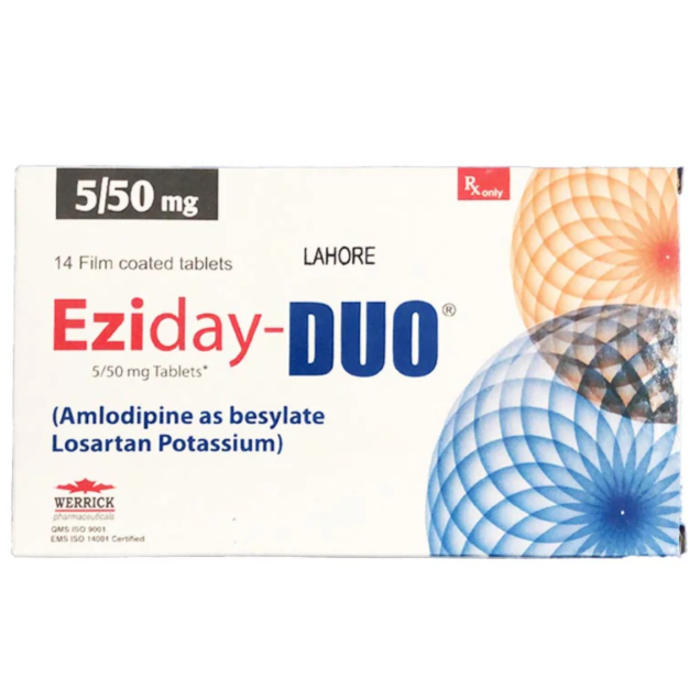 Eziday Duo 5mg 50mg Tablets 14s