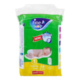 Fine Baby Newborn Diapers Jumbo Pack 48