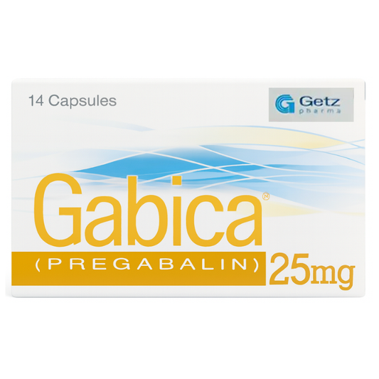 Gabica 25mg Capsules