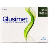 Glusimet 50mg 1000mg Tablets