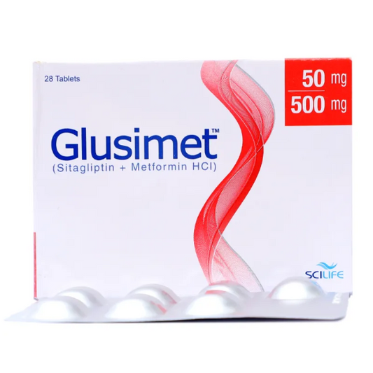 Glusimet 50mg 500mg Tablets