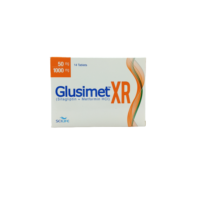 Glusimet Xr 50mg 1000mg Tablets