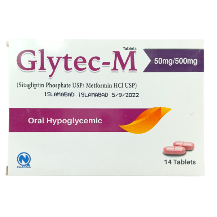 Glytec M 50mg 500mg Tablets
