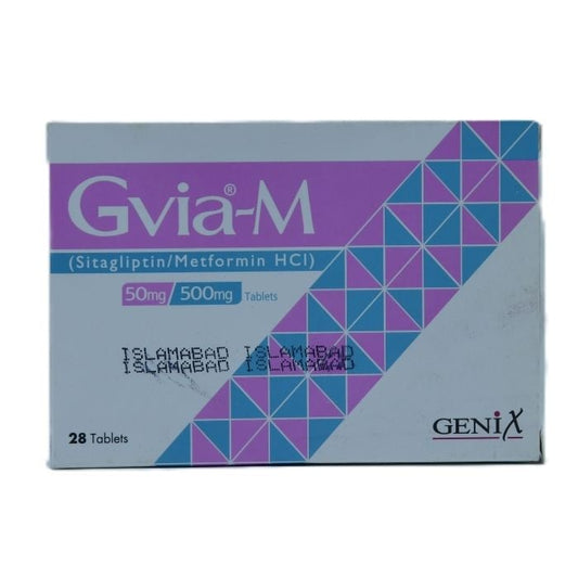 Gvia M 50mg 500mg Tablets - 28 Pack