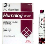 Humalog 100iu Cartridges 3ml