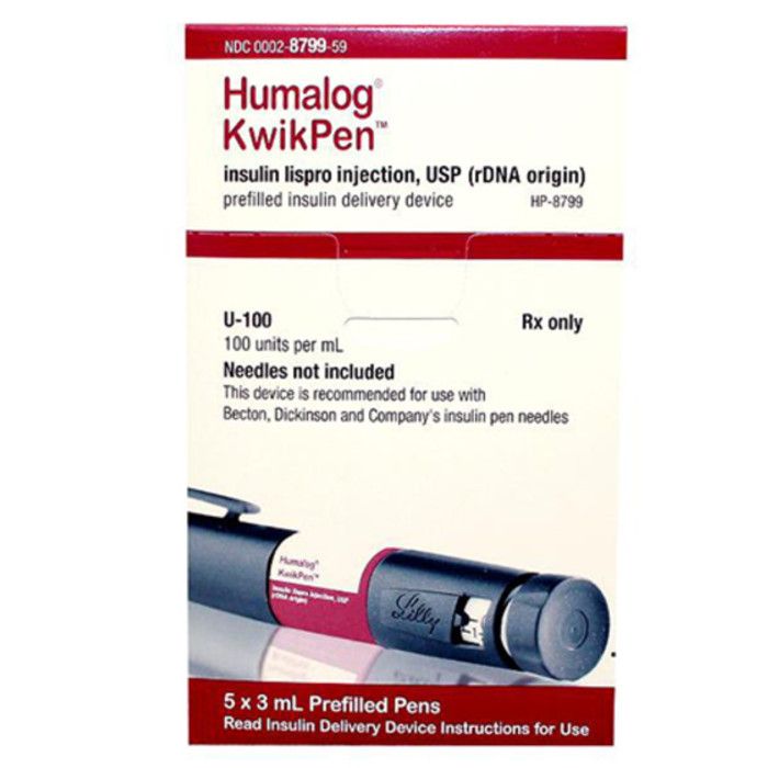 Humalog Kwikpen 100uml 3ml