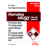 Humalog Mix 50 Cartridges 3ml