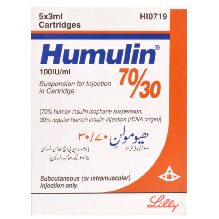 Humulin Cartridges 70 30 3ml