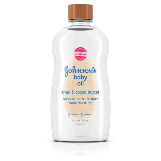 Johnsons Baby Oil 414ml Shea & Cocoa Butter