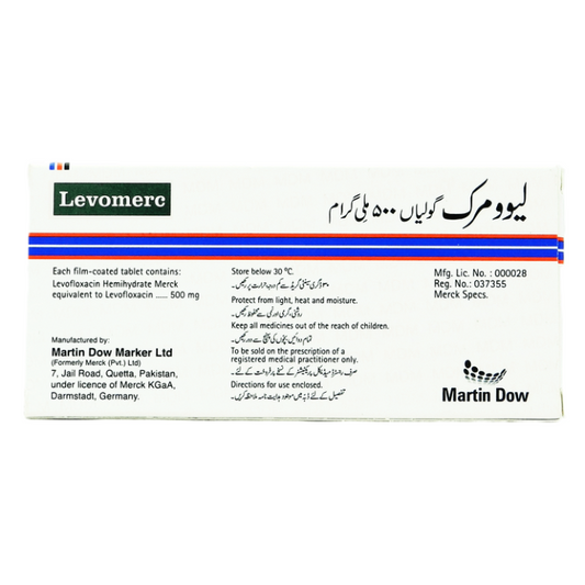 Levomerc 500mg Tablets 10s