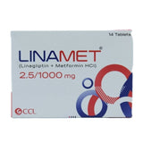 Lina Met 2.5 1000mg Tab 14s