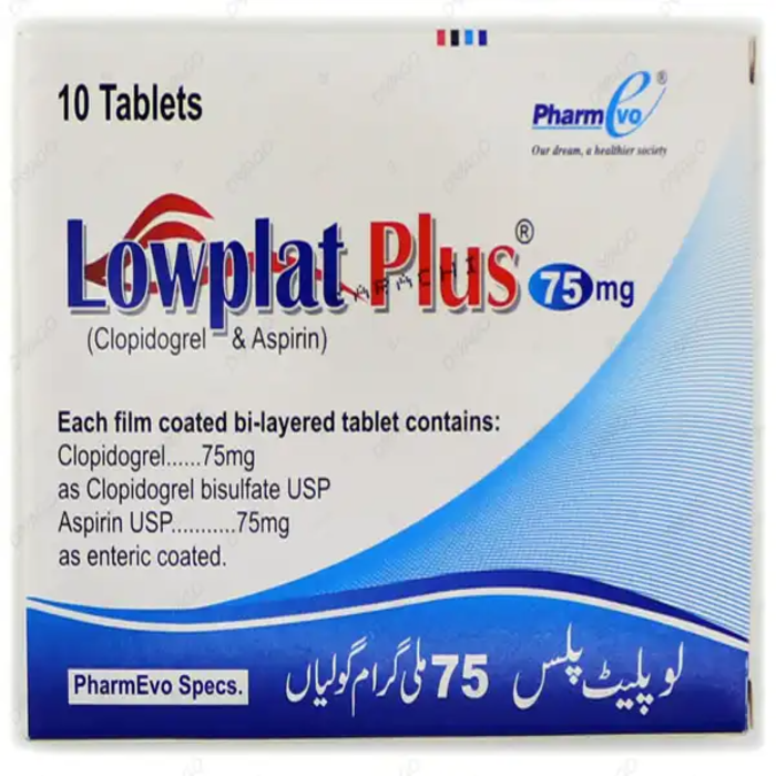 Lowplat Plus 75mg Tablets