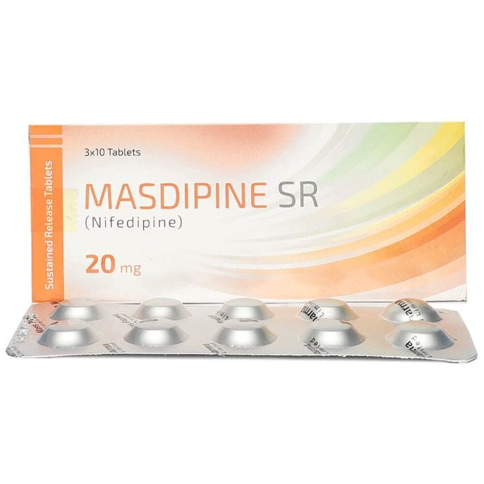 Masdipine Sr 20mg Tablets