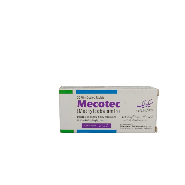 Mecotec 500mg Tablets.