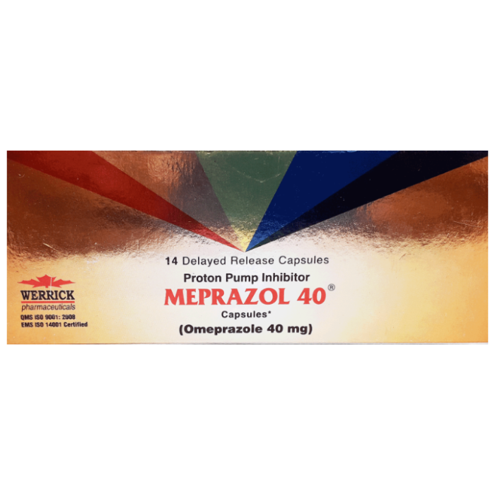 Meprazol 40mg Capsules