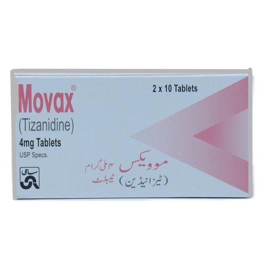 Movax 4mg Tab - 20 Pack