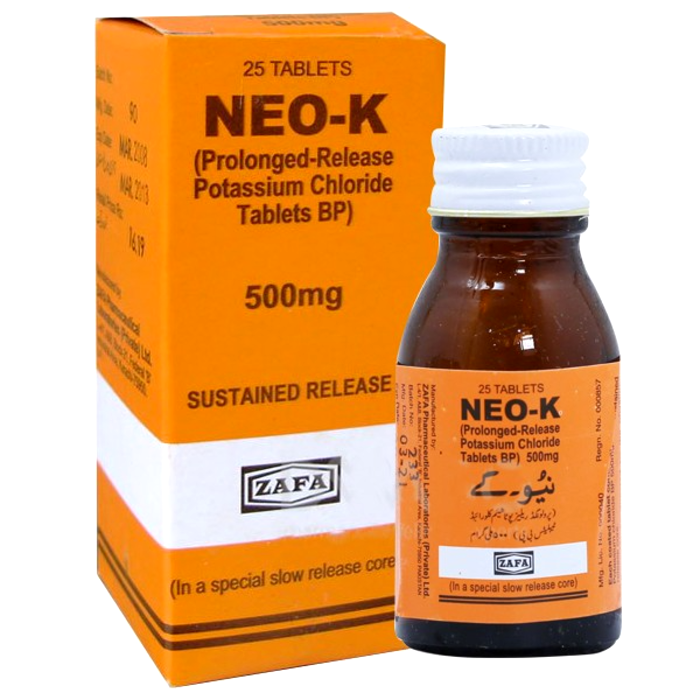 Neo K 500mg Tablets 25s