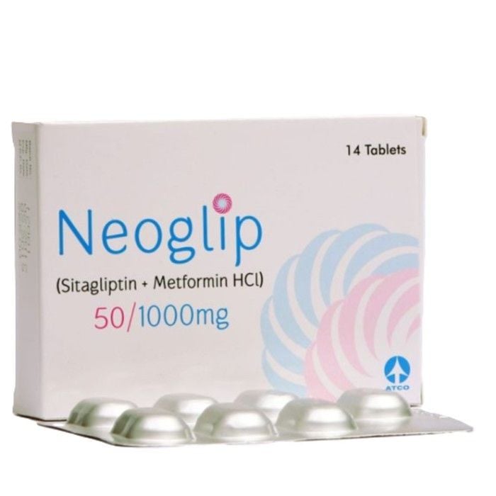 Neoglip 50mg 1000mg Tablets