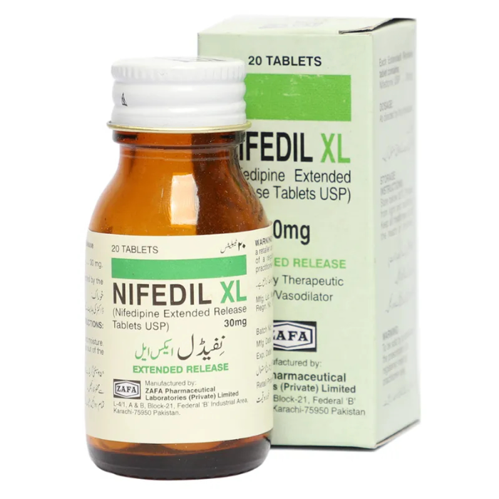 Nifedil Xl 30mg Tablets 20s