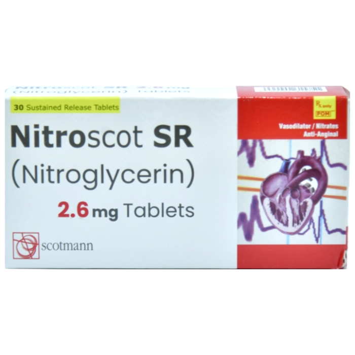 Nitroscot Sr 2.6mg Tablets