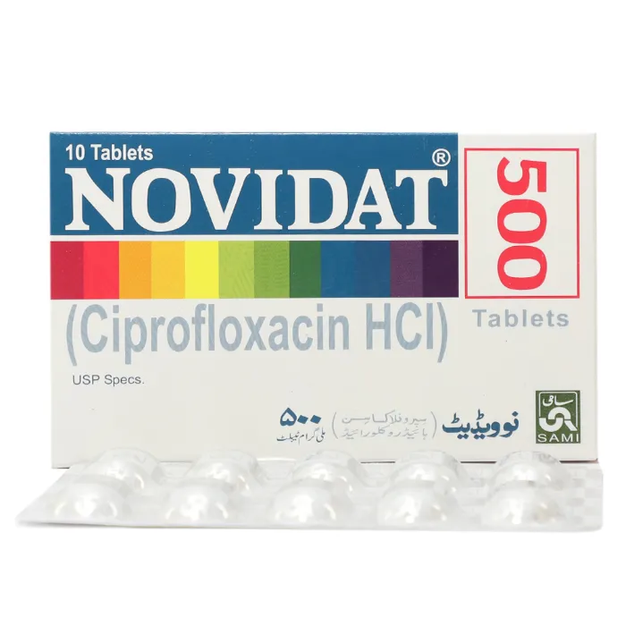 Novidat 500mg Tablets (Ciprofloxacin)