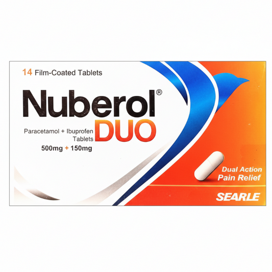 Nuberol duo 500mg 150mg tab - 14 Pack