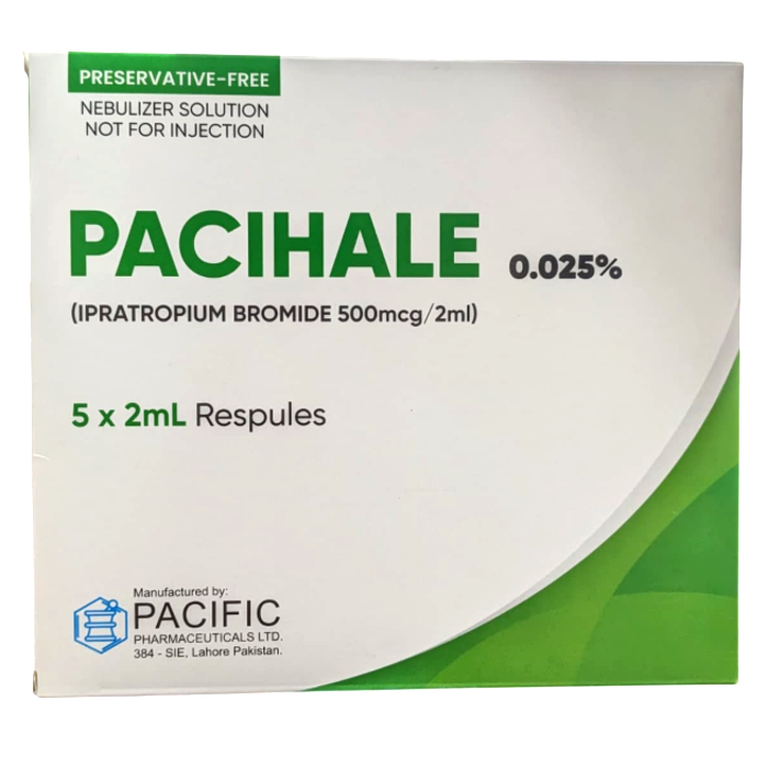 Pacihale 0.025% 5 X 2ml Respules