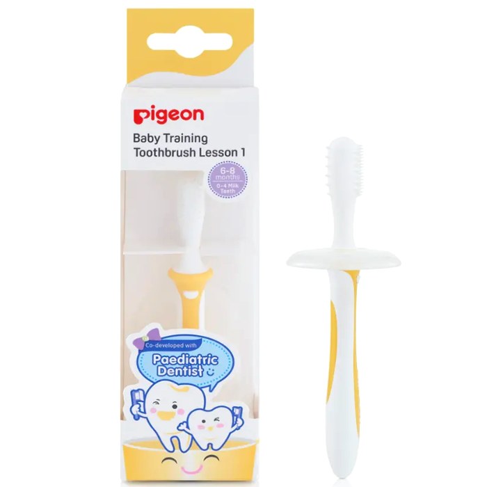 Pigeon baby training toothbrush lesson 1