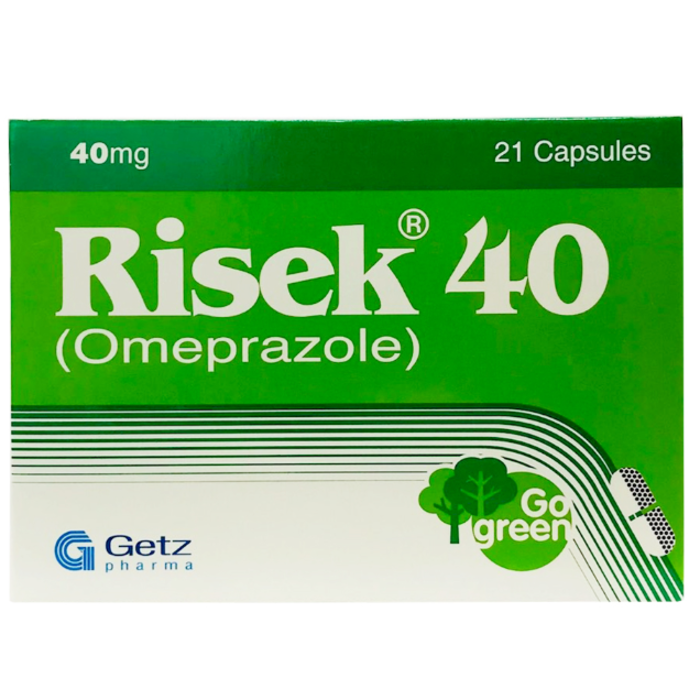 Risek 40mg Capsules 21s