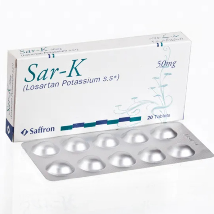 Sar K 50mg Tablets