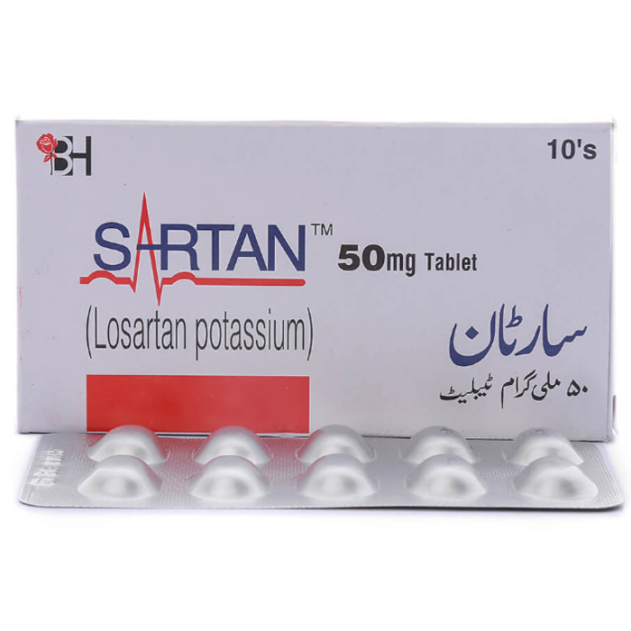 Sartan 50mg Tablets