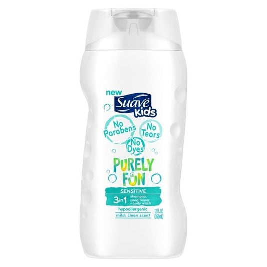 Sauve Kids Shampoo 355ml Purely Fun Sensitive 3 In 1
