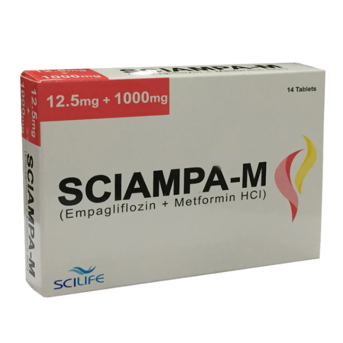 Sciampa M 12.5mg 1000mg Tablets