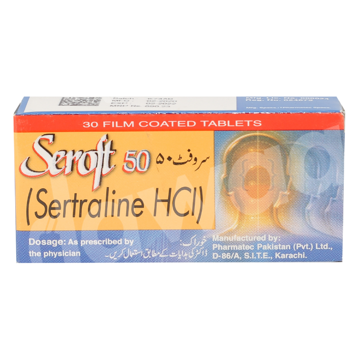 Seroft 50mg Tablets