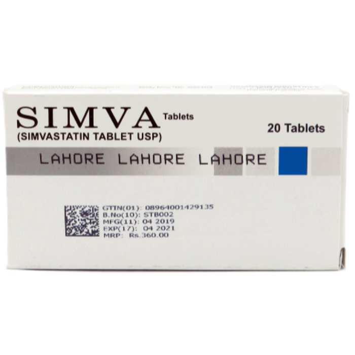 Simva 20mg Tablets