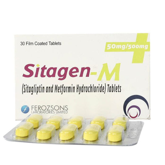 Sitagen M 50mg 500mg Tablets